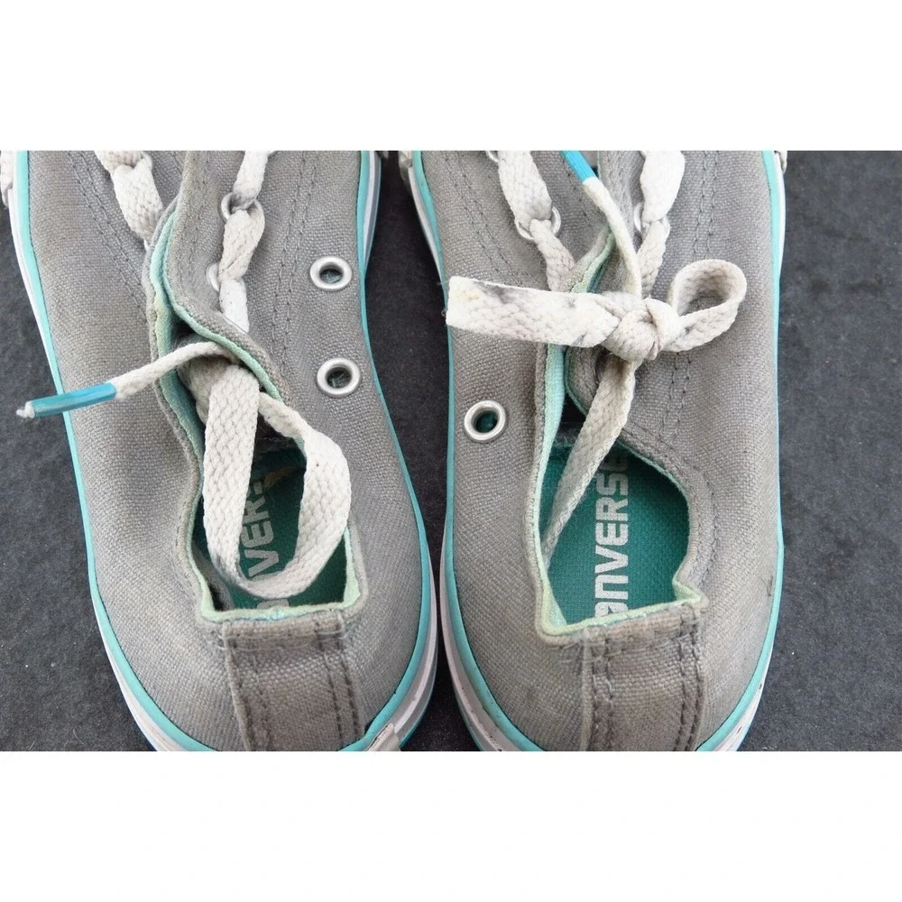 Converse all Star Toddler Girls 13 Medium Gray Low Top Fabric 6488568f‎